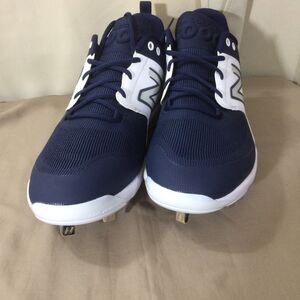 New Balance Fresh Foam L3000v6 Baseball Cleats Mens Size 16 2E Navy White Steel